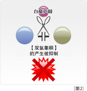 ［図２］レスベラトロールが還元酵素を素材する図説